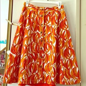 Anthropologie button down Skirt